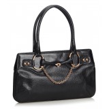 Gucci Vintage - Horsebit Leather Handbag Bag - Nero - Borsa in Pelle - Alta Qualità Luxury