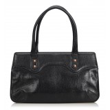 Gucci Vintage - Horsebit Leather Handbag Bag - Black - Leather Handbag - Luxury High Quality