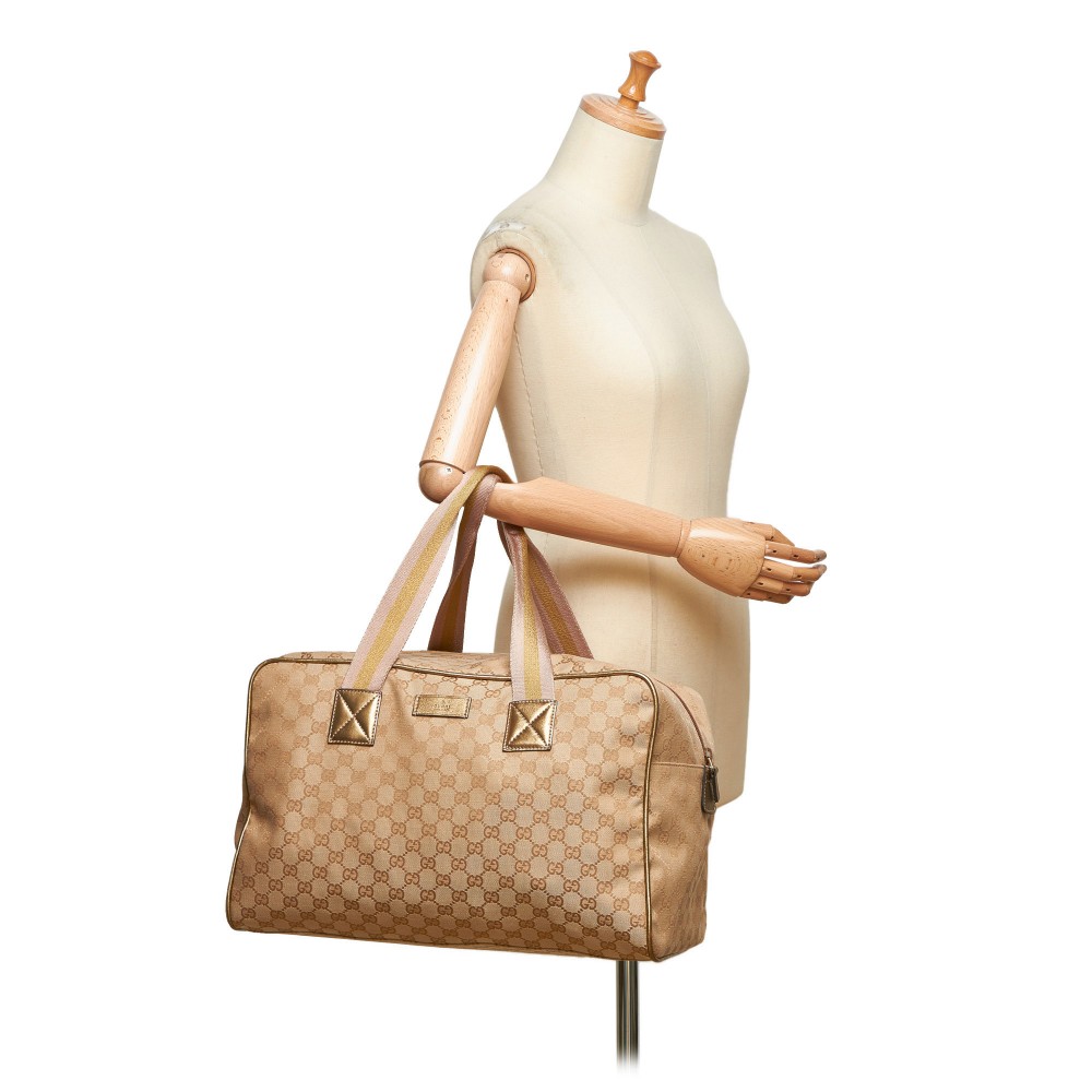Gucci Vintage - Guccissima Jacquard Tote Bag - Black - Leather Handbag -  Luxury High Quality - Avvenice