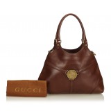 Gucci Vintage - Leather Reins Hobo Bag - Brown - Leather Handbag - Luxury High Quality