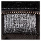 Gucci Vintage - Horsebit Leather Handbag Bag - Black - Leather Handbag - Luxury High Quality