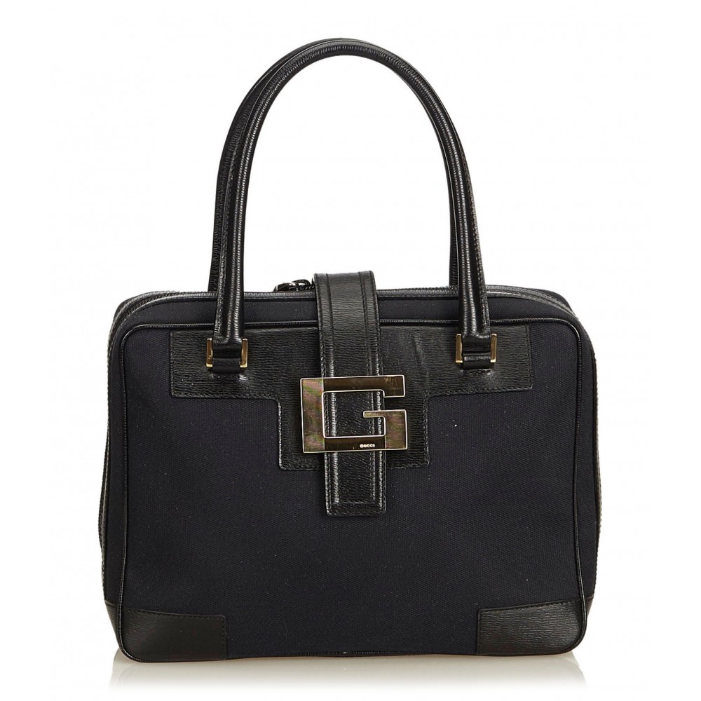 Gucci Vintage - Canvas Tote Bag - Black - Leather Handbag - Luxury High  Quality - Avvenice
