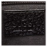 Gucci Vintage - GG Jacquard Crossbody Bag - Black - Leather Handbag - Luxury High Quality
