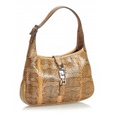 Gucci Vintage - Python Leather Jackie Bag - Brown - Leather Handbag - Luxury High Quality