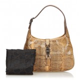 Gucci Vintage - Python Leather Jackie Bag - Brown - Leather Handbag - Luxury High Quality