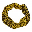 Louis Vuitton Vintage - Yayoi Kusama Printed Silk Scarf - Black Yellow - LV Silk Scarf - Luxury High Quality