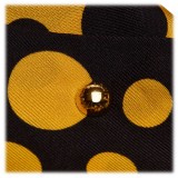 Louis Vuitton Vintage - Yayoi Kusama Printed Silk Scarf - Black Yellow - LV Silk Scarf - Luxury High Quality