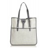 Hermès Vintage - Canvas Tote Bag - Avorio Bianco - Borsa in Pelle e Tessuto - Alta Qualità Luxury