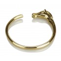 Hermès Vintage - Horse Head Bangle - Gold - Gold Bracelet - Luxury High Quality