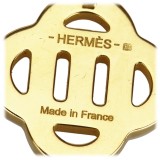 Hermès Vintage - Metal Isatis Pendant Necklace - Gold Orange - Hermès Necklace - Luxury High Quality