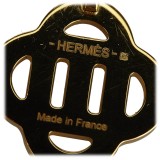 Hermès Vintage - Metal Isatis Pendant Necklace - Oro Arancione - Collana Hermès - Alta Qualità Luxury