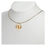 Hermès Vintage - Metal Isatis Pendant Necklace - Oro Arancione - Collana Hermès - Alta Qualità Luxury