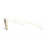 Céline - Cat Eye Sunglasses in Acetate - White - Sunglasses - Céline Eyewear - Chiara Ferragni Official