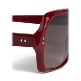 Céline - Oversized Sunglasses in Acetate - Milky Burgundy - Sunglasses - Céline Eyewear