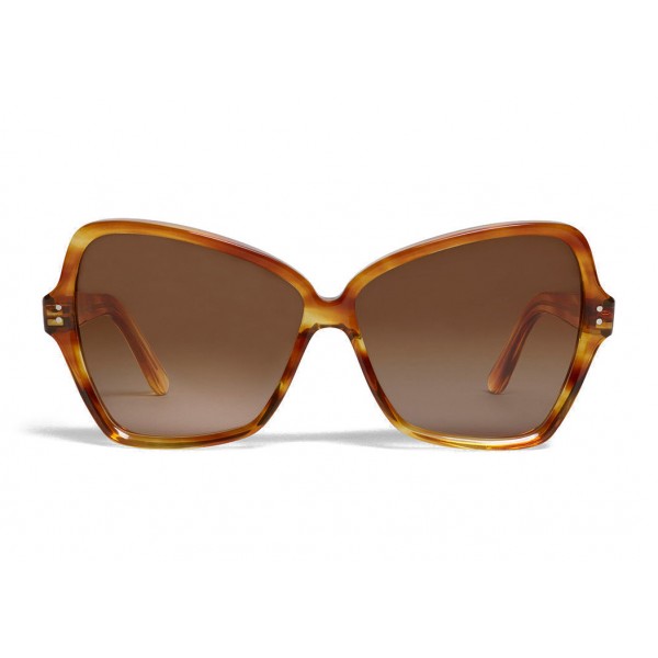 Céline - Butterfly Sunglasses in Acetate - Striped Havana - Sunglasses