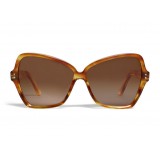 Céline - Butterfly Sunglasses in Acetate - Striped Havana - Sunglasses - Céline Eyewear