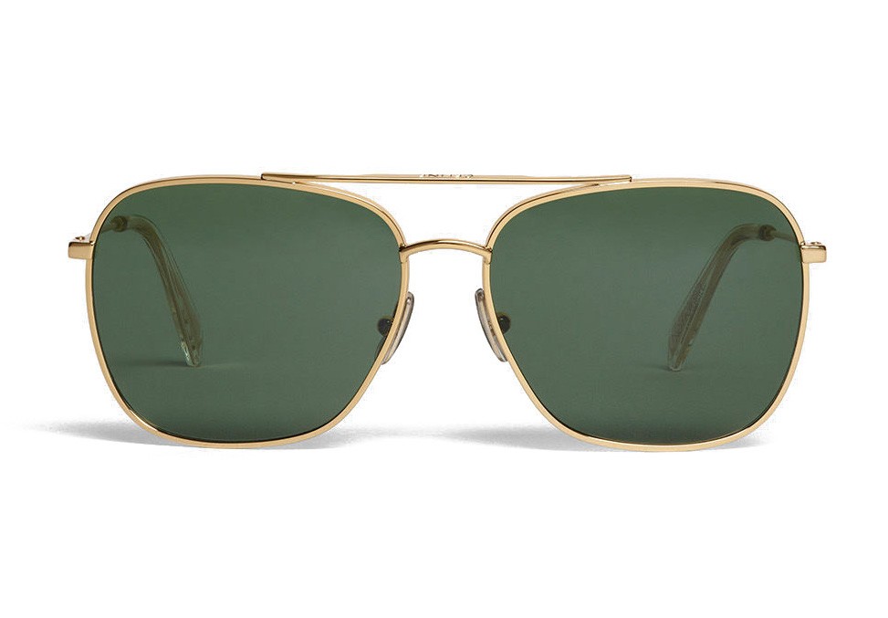 Celine - Authenticated Sunglasses - Metal Green for Men, Never Worn, with Tag