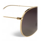 Céline - Aviator Sunglasses in Metal 01 - Gold Polarized - Sunglasses - Céline Eyewear