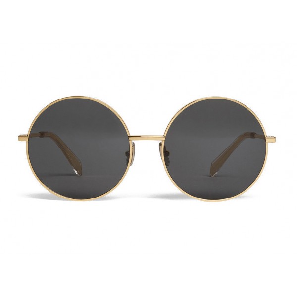 round metal gold sunglasses