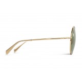 Céline - Occhiali da Sole a Rotondi in Metallo - Oro Verde - Occhiali da Sole - Céline Eyewear