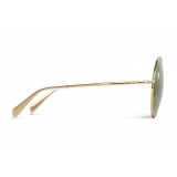 Céline - Round Sunglasses in Metal - Gold Green - Sunglasses - Céline Eyewear