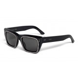 Céline - Occhiali da Sole a Quadrati 02 in Acetato con Cristalli e Metallo - Nero - Occhiali da Sole - Céline Eyewear