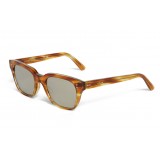 Céline - Square Sunglasses 04 in Acetate - Striped Havana - Sunglasses - Céline Eyewear