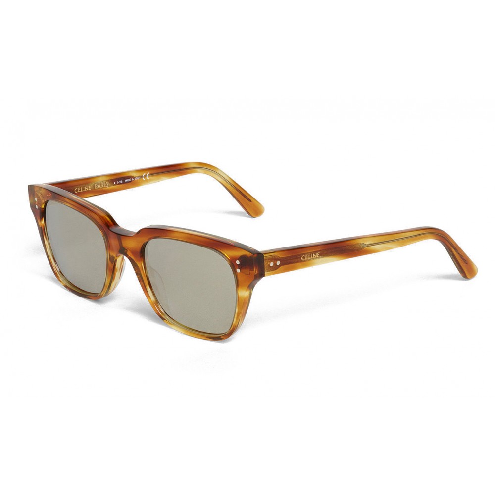 Céline - Square Sunglasses 04 in Acetate - Striped Havana - Sunglasses ...