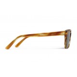 Céline - Square Sunglasses 04 in Acetate - Striped Havana - Sunglasses - Céline Eyewear