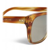 Céline - Square Sunglasses 04 in Acetate - Striped Havana - Sunglasses - Céline Eyewear