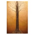 Eliza Oynus - Golden Tree - Installation - Silk - Linen - Gold