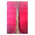 Eliza Oynus - Red Passion Tree - Installation - Silk - Linen - Gold