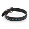 B Wilde Collection - Set Cabo - Collar & Leash - Turquoise - Cabo Collection - Leather Collar - High Quality Luxury