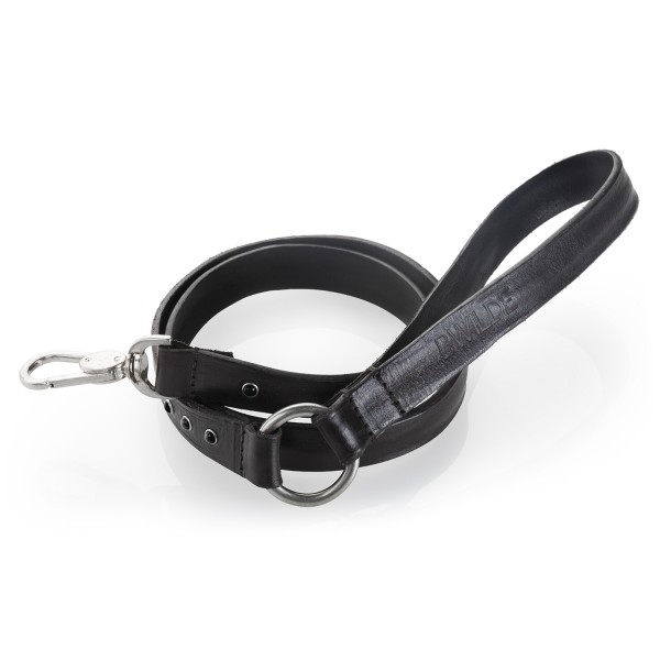 B Wilde Collection - Cabo Leash - Black - Cabo Collection - Leather Leash - High Quality Luxury