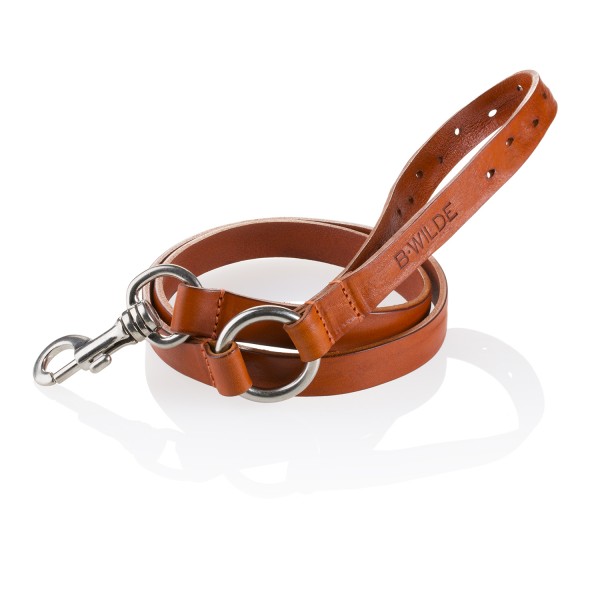 B Wilde Collection - Domino Leash - Biscuit - Domino Collection - Leather Leash - High Quality Luxury