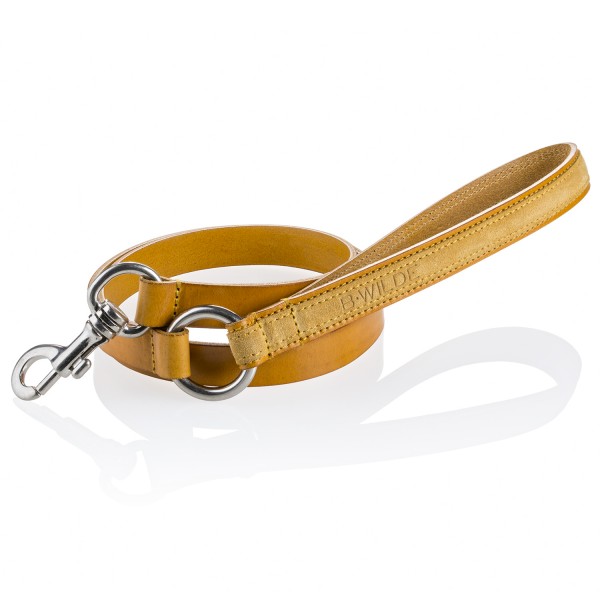 B Wilde Collection - Tango Leash - Tuscany Yellow - Tango Collection - Leather Leash - High Quality Luxury