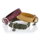 B Wilde Collection - Set Tango - Tuscany Yellow - Collar & Leash - Tango Collection - Leather Collar - High Quality Luxury