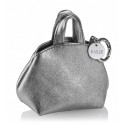 B Wilde Collection - Mini Dog Bag Dispenser - Grigio Laminato - Wilde Collection - Dispenser in Pelle - Alta Qualità Luxury