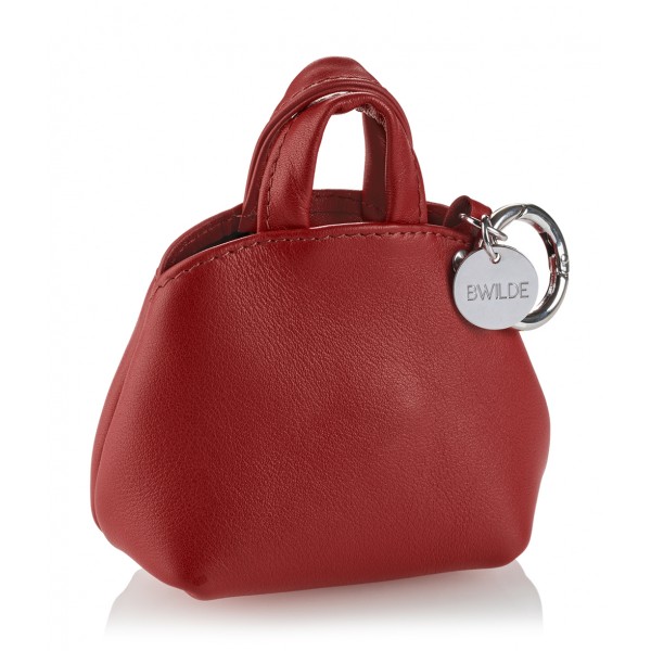 B Wilde Collection - Mini Dog Bag Dispenser - Rosso - Wilde Collection - Dispenser in Pelle - Alta Qualità Luxury
