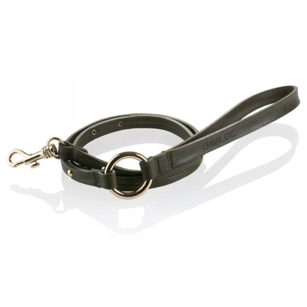 B Wilde Collection - Milo Leash - Olive - Milo Collection - Leather Leash - High Quality Luxury