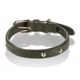 B Wilde Collection - Set Milo - Olive - Collar & Leash - Milo Collection - Leather Collar - High Quality Luxury