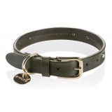 B Wilde Collection - Milo Collar - Olive - Milo Collection - Leather Collar - High Quality Luxury