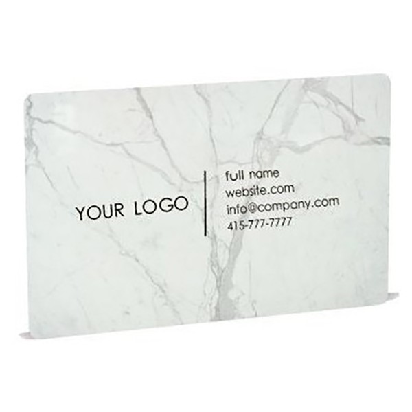 Mikol Marmi - White Carrara Marble Business Cards - Real Marble - Desk Supplies - Mikol Marmi Collection