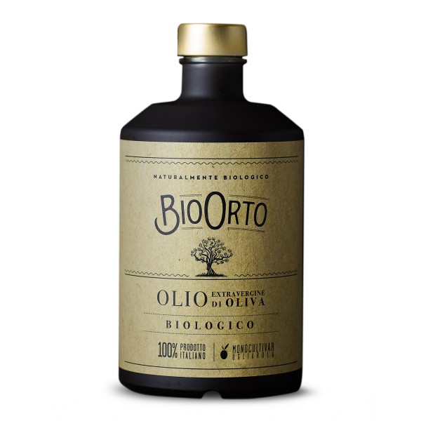 BioOrto - Monocultivar Ogliarola Garganica - Organic Italian Extra Virgin Olive Oil - 100 ml