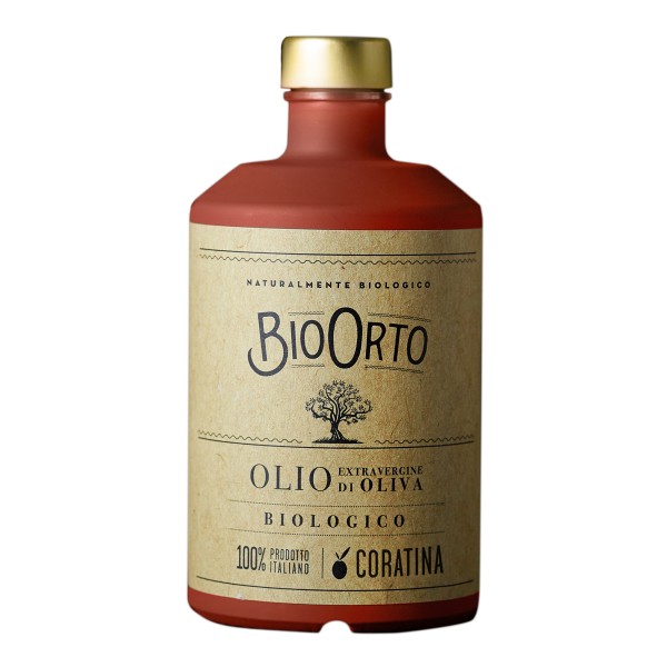 BioOrto - Monocultivar Coratina - Olio Extravergine di Oliva Italiano Biologico - 100 ml