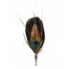 Genius Bowtie - Darwin - Black - Real Feathers Pin - Luxury High Quality Pin