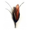 Genius Bowtie - Marco Polo - Black - Real Feathers Pin - Luxury High Quality Pin