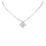 Louis Vuitton Vintage - Quatrefoil Diamond Necklace - White Gold 18K - LV Necklace - Luxury High Quality