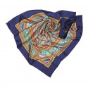 Hermès Vintage - Qalamdan Silk Scarf - Viola Multi - Foulard in Seta - Alta Qualità Luxury