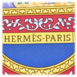 Hermès Vintage - Qalamdan Silk Scarf - Viola Multi - Foulard in Seta - Alta Qualità Luxury